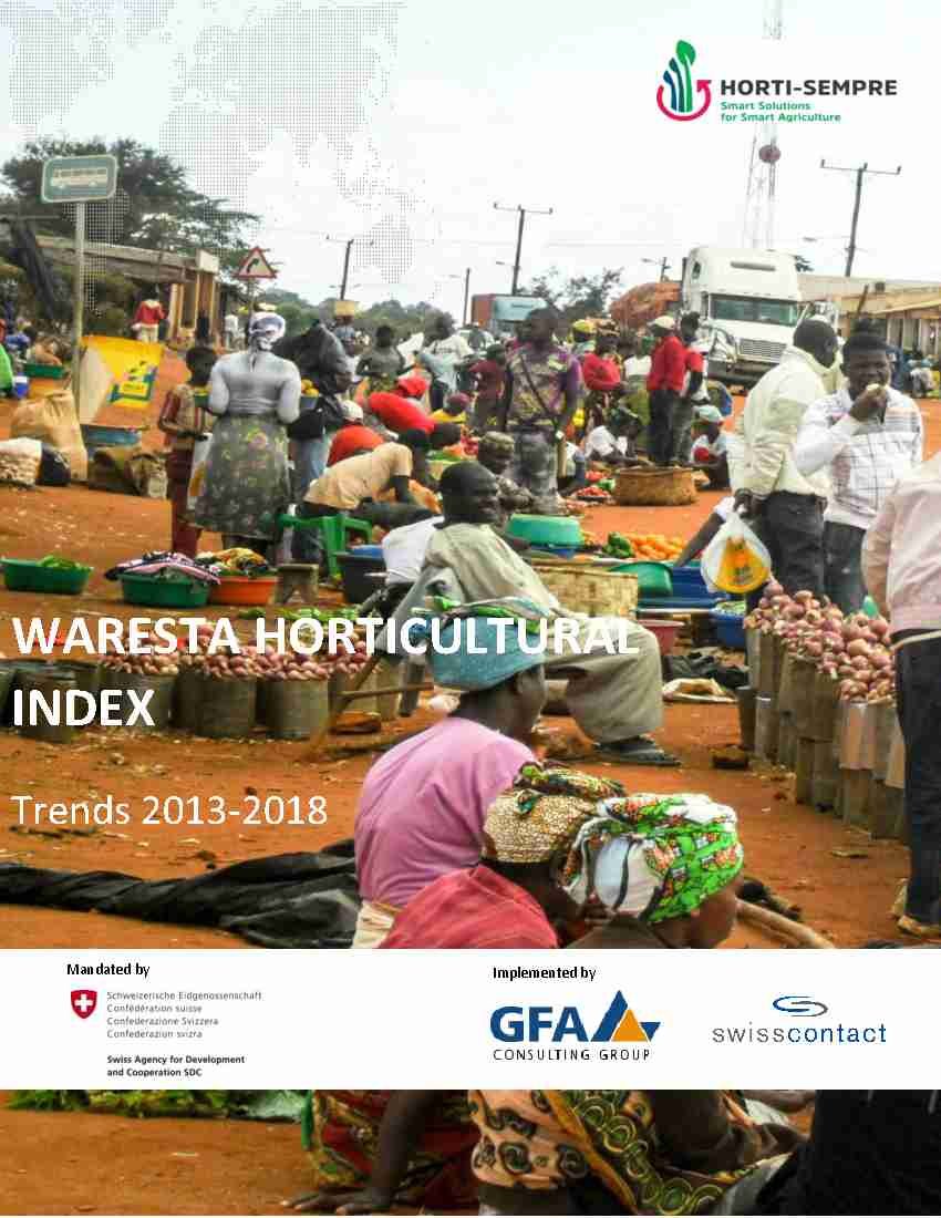 HORTICULTURE WARESTA INDEX 2018